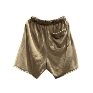 Custom Gym Men Sweat Shorts Fleece Cordón Sun Faded Wash Raw Hem Shorts para hombres - Product Image 1