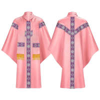 Chasuble respirante de haute qualité brodée, vêtements liturgiques pour prêtre, design personnalisable, logo, service OEM, fabriqué au Pakistan
