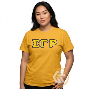 เสื้อยืดลำลองสำหรับผู้หญิง GREEK TREASURES Sigma Gamma Rho Sorority ผ้าฝ้าย 100% ระบายอากาศได้ดี ป้องกันรอยยับ เป็นมิตรกับสิ่งแวดล้อม เหมาะสำหรับฤดูร้อน ขายส่ง - Product Image 1