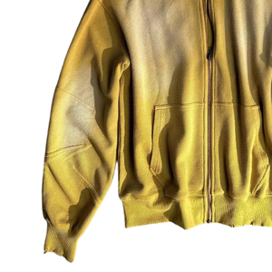 Sudadera con Capucha Extra Grande para Hombre, Estilo Vintage, de Algodón y Felpa, con Efecto Desgastado por el Sol, Venta al Por Mayor - Product Image 3