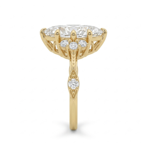 Anillo de Diamantes Cultivados en Laboratorio para Hombre, en Oro Amarillo Sólido de 14k, Accesorio de Lujo Masculino Sofisticado, Joya de Moda Élite - Product Image 2