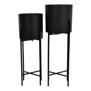 Pot de fleurs élégant en métal pour jardin, maison, balcon, terrasse, patio, intérieur, extérieur, décoratif, luxueux, durable, support pour plantes et fleurs - Product Image 5