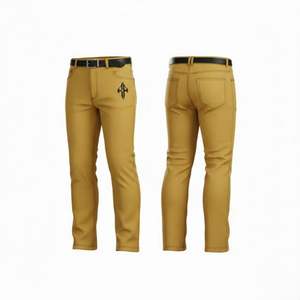 กางเกงยีนส์ผู้ชายคุณภาพสูง 100% ผ้าฝ้าย สำหรับฤดูร้อน น้ำหนักเบา ระบายอากาศได้ดี ทรงตรงปานกลาง สไตล์ลำลอง ผ้ายีนส์ฟอกแบบพิเศษ ปรับแต่งได้ RIVIAN - Product Image 1