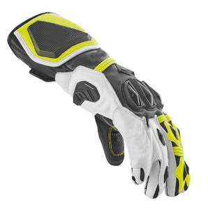 Gants de moto en cuir à doigts entiers avec fermeture auto-agrippante pour hommes, gants de cyclisme respirants d'été - Product Image 5