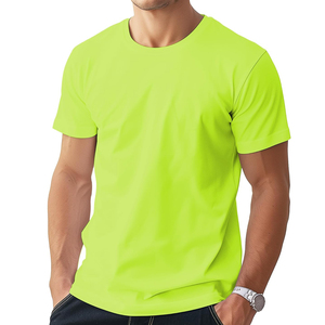 Camiseta de Manga Corta para Hombre, Cuello Redondo, Algodón Premium, Suave, Transpirable, Ligera, Informal, Lisa, para Uso Diario y Actividades al Aire Libre - Product Image 4