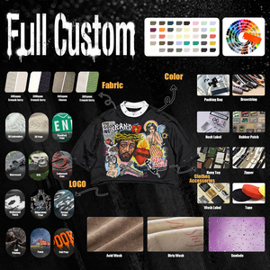 Camiseta extragrande de manga corta para hombre, estilo punk negro, top corto con estampado de cruz y letras, logotipo en la espalda, jersey de algodón con cuello redondo. - Product Image 5