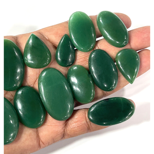 Quartz vert australien naturel, pierres précieuses brutes, cabochons, formes et tailles variées, environ 20 à 30 mm - Product Image 1