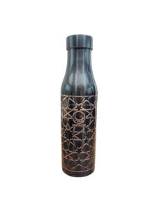 Leak Proof Pure <b>Copper</b> <b>Drinking</b> <b>Bottle</b> Handmade Ayurvedic Water <b>Bottle</b> with Stylish Finish - Product Image 2