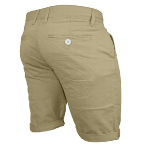 Nuevos Pantalones Cortos Ajustados para Hombre, 100% Algodón Orgánico Elástico, Transpirable, Sostenible, Casual, Slim Fit, con Botones, para Verano - Product Image 4