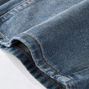 OEM Custom <b>Men's</b> <b>Baggy</b> Denim Jeans Vintage Stone Washed Blue Wide Leg Pants Loose Fit Streetwear Casual Denim <b>Trousers</b> Wholesale - Product Image 4