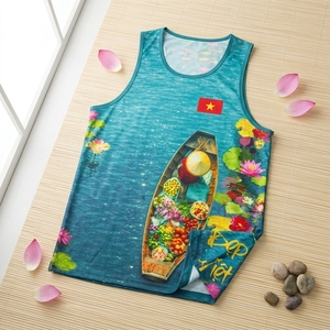 Custom Runner Tank Top OEM ODM Wholesale Quick Dry <b>Running</b> <b>Singlet</b> Manufacturer - Product Image 2