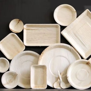 Assiettes en feuilles d'arec en gros |   Assiettes jetables 100% naturelles en feuilles de palmier pour la restauration et les services alimentaires - Product Image 1