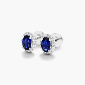 Élégantes boucles d'oreilles clous en argent sterling 925 avec moissanite et diamant, pierre centrale brillante, bijoux de luxe classiques, cadeau pour femme - Product Image 4