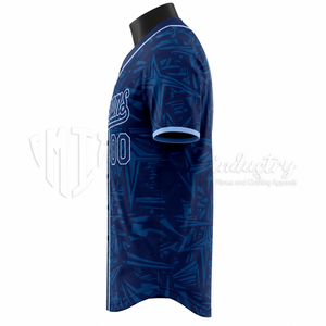 Camiseta de Béisbol con Camuflaje Digital Personalizado, Uniforme de Equipo de Alto Rendimiento, Camiseta de Béisbol Sublimada que Absorbe la Humedad - Product Image 4