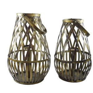 Faroles de Metal/Vidrio con Temática Navideña Vintage, Hechos a Mano, Portavelas y Portafuegos Colgantes, Decoración para el Hogar Duradera y Ecológica - Product Image 2