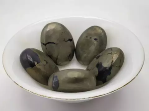 Natural Pyrite <b>Crystal</b> Sphere Stone <b>Ball</b> Silver Healing Gemstone Oval Carved Decor for Feng Shui - Product Image 2