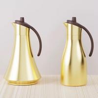 Cafetière Dallah Arabe de Luxe en Laiton, Faite à la Main, Traditionnelle, pour Service Haut de Gamme au Majlis et Décoration de Café Hôtelier