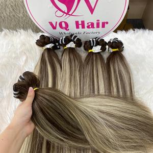 Vietnam Extensions de cheveux raides en os à double tirage Highlight Color Piano Weave Bundles Cheveux humains de haute qualité - Product Image 2