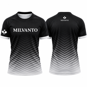 Camiseta de Pickleball Personalizada Negra para Hombre y Mujer, Camiseta de Pickleball para Deportes de Raqueta, Sublimación, Fabricante de Ropa Deportiva para Equipos de Pickleball - Product Image 1