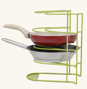 Premium 5-Tier <b>Pot</b> and Pan Organizer Rack for Kitchen Heavy Duty Metal Cookware <b>Holder</b> & Space Saving Pantry Storage Solution - Product Image 1