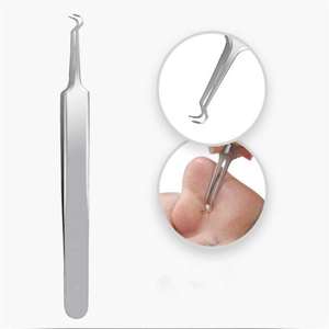 Pinzas Profesionales de Acero Inoxidable para Eliminar Puntos Negros, Herramienta Extractora de Acné para la Nariz - Product Image 1