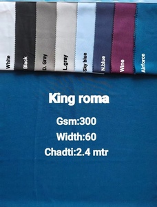 Tissu Premium King Roma 300 GSM, lourd, 60 pouces de large, matériau textile pour vêtements et mode - Product Image 1