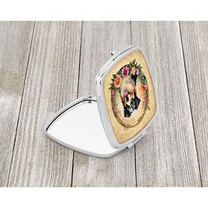 Berger australien fleurs miroir de maquillage de voyage compact pliant poche miroir décoratif pour femmes filles idée cadeau - Product Image 2