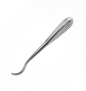 Elevador de periostio de acero inoxidable Crego con hoja totalmente curvada, instrumento quirúrgico ortopédico para elevación de periostio óseo - Product Image 3