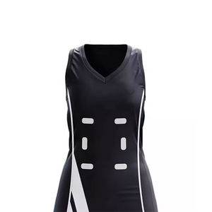 Uniforme de netball personnalisé, short 100% polyester, motifs modernes, qualité fiable, design confortable, joueurs de tous les niveaux, AI-NBU-016 - Product Image 4