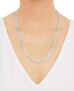 สร้อยคอโซ่22 "แบบแข็งขัดเงาสีเงินสเตอร์ลิงชุบทอง14K & เงินสเตอร์ลิง | Macy's - Product Image 3