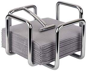 Porta Servilletas Decorativo de Metal Color Plata de Primera Calidad, Porta Servilletas para Mesa de Cocina - Product Image 1
