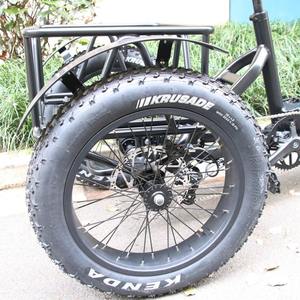 Tricycle électrique cargo avec cadre en aluminium 6061, vélo cargo électrique à 7 vitesses avec cadre en aluminium - Product Image 2