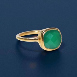 Handmade <b>Cushion</b> Shape Gemstone Women <b>Ring</b> - Fashion Gold Plated <b>Rings</b> - Wholesale Bulk Price <b>Ring</b> - Product Image 3