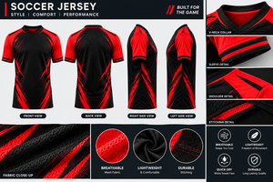 Maillot de football de haute qualité, léger, vêtements de sport en gros, maillot de football respirant personnalisé pour hommes à prix avantageux - Product Image 5