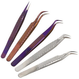 Pinzas de Precisión para Pestañas de Acero Inoxidable, Punta Lisa o Dentada, Agarre Perfecto, Opción de Logotipo Personalizado, Volumen de Pestañas - Product Image 6