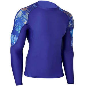 เสื้อยิมบีบอัดรัดรูปสำหรับผู้ชาย เสื้อรัดกล้ามเนื้อ BJJ สำหรับ MMA พิมพ์ลายซิลค์สกรีน ผ้าสแปนเด็กซ์/โพลีเอสเตอร์ ระบายอากาศได้ดี น้ำหนัก 180 กรัม คุณภาพสูง - Product Image 1