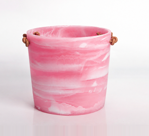 Cubo de Hielo de Resina Morada Hecho a Mano con Asa de Nudo, Taza Redonda para Enfriador de Vino, Cerveza, Fiesta, Accesorios de Bar - Product Image 3