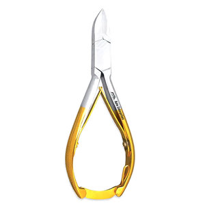Gold Handle High-Precision <b>Nail</b> and Cuticle Trimmer Professional <b>Nail</b> Pliers with Sharp Stainless Steel Tips - Product Image 1