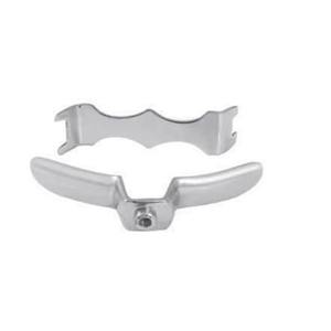 Lima de raspado de doble cara de acero inoxidable cromado reutilizable de alta calidad, instrumento veterinario para emasculatome, muleta y llave de rodilla - Product Image 3