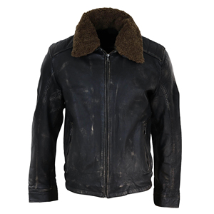 Wholesale <b>Mens</b> Leather <b>Fur</b> <b>Jacket</b> Unique Color Winter Coat Premium Warm Apparel Custom Logo OEM ODM Manufacturing - Product Image 1