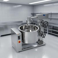 Chaudière à vapeur rotative à induction Amicook 380V/440V, modèle pour faire sauter, étanche, pour la préparation culinaire, équipement de cuisine motorisé