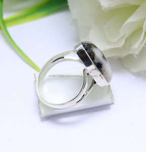 Anillo de Plata de Ley 925 Jasper Anillo de plata hecho a mano. Zebra Jasper Anillo de regalo de plata Mujer Jasper Joyería para regalo - Product Image 4
