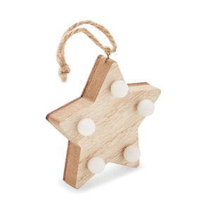 Stella decorativa in legno Lalie per la decorazione di luci di natale - Product Image 5