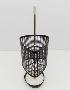 Porte-parapluies en métal, revêtement noir antidérapant, support de parapluies pour salon, utilisation à la maison et au bureau - Product Image 6
