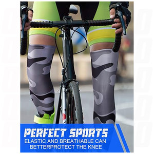 Manchons de compression sportifs avec protection UV pour genoux, hommes et femmes, légers, pour basketball, football, course à pied, cyclisme - Product Image 2