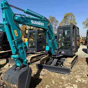 Precio de Fábrica, Excavadoras Usadas Sunward SWE 60E de Alta Calidad, Excavadora de Cadenas de Segunda Mano de 6 Toneladas, Mini Excavadora Hidráulica a Precio Económico - Product Image 1
