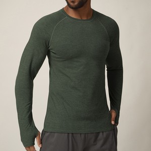 Camiseta Deportiva de Manga Larga Unisex para Otoño e Invierno, de Secado Rápido, Elástica, Ajustada, Mezcla de Poliéster y Elastano, Estilo Vintage, para Correr al Aire Libre - Product Image 1