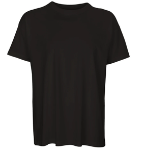 Camiseta de Algodón Negra Lisa para Hombre, Manga Corta, Cuello Redondo, Corte Regular, Informal, Tejido de Punto, Color Sólido - Product Image 3