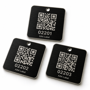 Etiquetas de Identificación de Activos de Acero Inoxidable con Código QR Grabado Personalizado para Maquinaria y Equipos - Product Image 3