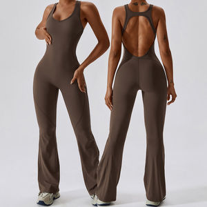 Nouvel Arrivage Vente en Gros Ensemble 2 Pièces Coloré Sans Dos pour Fitness, Sport, Gym et Entraînement, Combinaison de Yoga 100% Coton Imperméable - Product Image 1